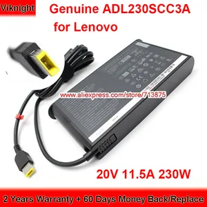 genuine 230w charger 20v 11 5a ac adapter adl230sdc3a for lenovo thinkpad y900 y910 y9000k r720 81y6005suk sa10r16888 laptop free global shipping
