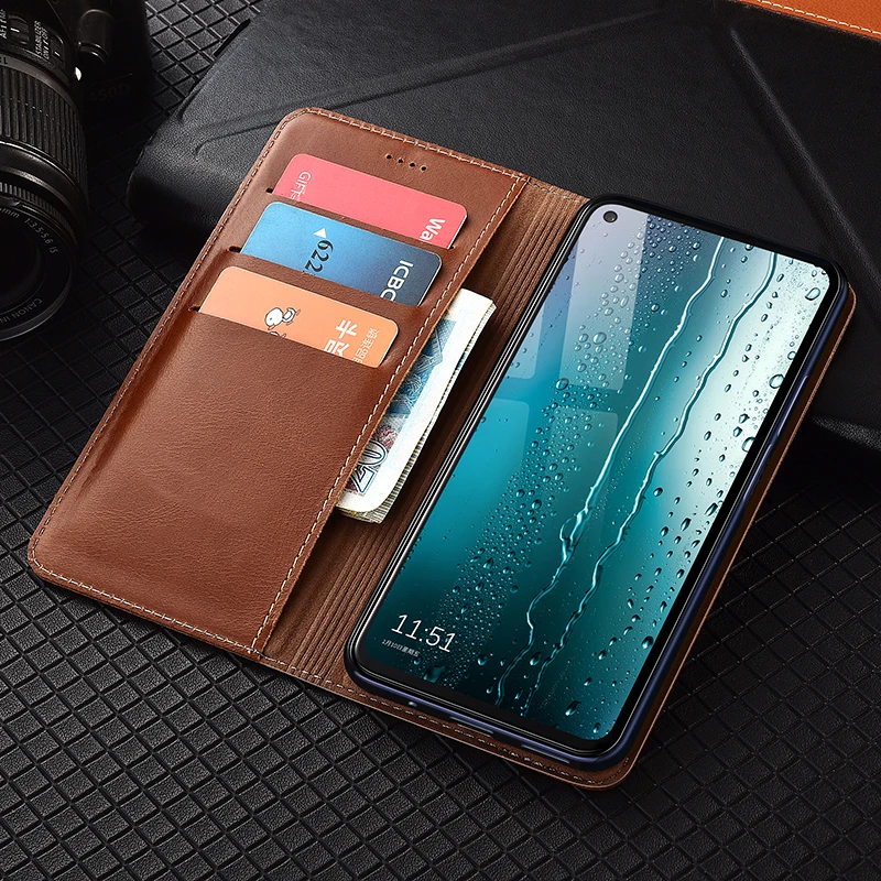 

TP-Link Neffos C7 C9 Max C9S C9A Genuine Leather Wallet Phone Case For TP-Link Neffos N1 X1 Lite X9 X20 Y5 Y7 Y6 Holster