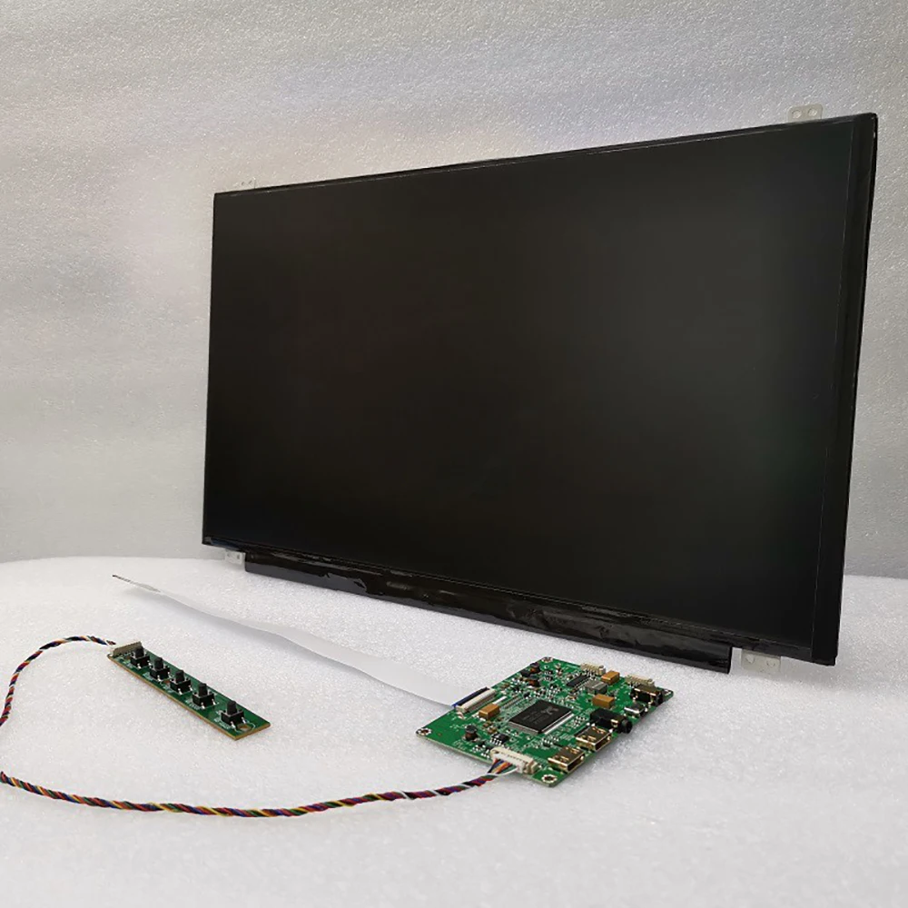 Screen without touch 15,6 дюймов 1920*1080 UHD емкостный сенсорный ЖК-экран DIY комплект монитор с приводной платой HDMI 5V USB модуль дисплея для Raspberry Pi - Цвет: Screen without touch