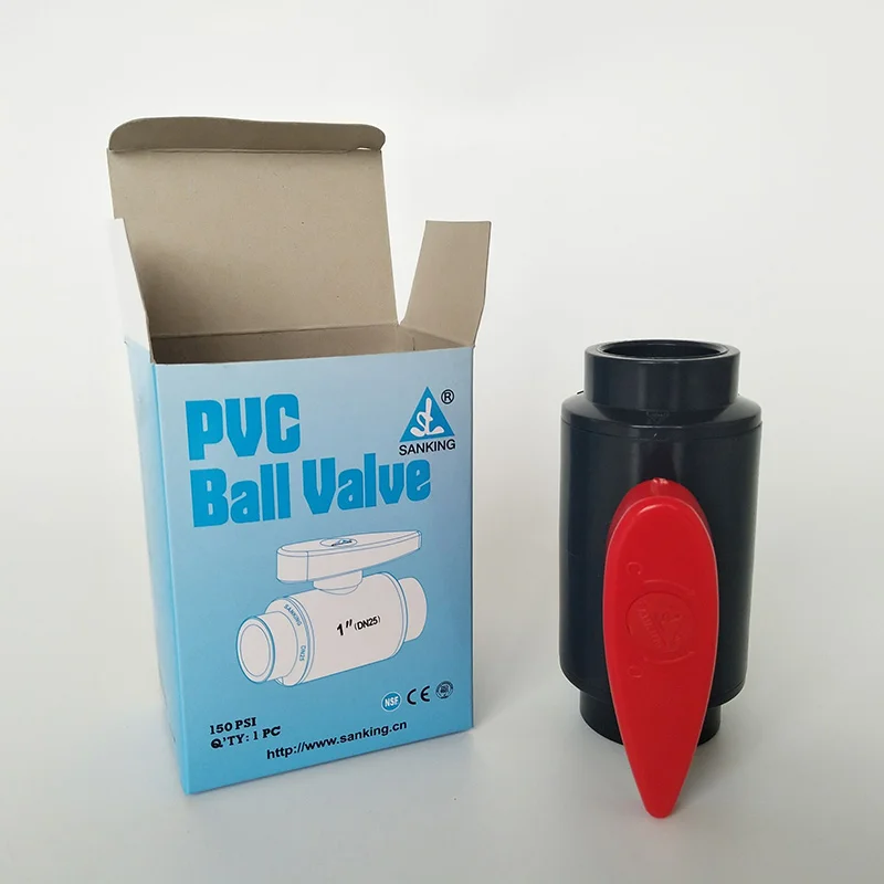 

UPVC Ball Valve Coupler Adapter Water Connector For Garden Irrigation System Aquarium fish tank I.D 20mm/25mm/32mm/40mm 1 Pcs