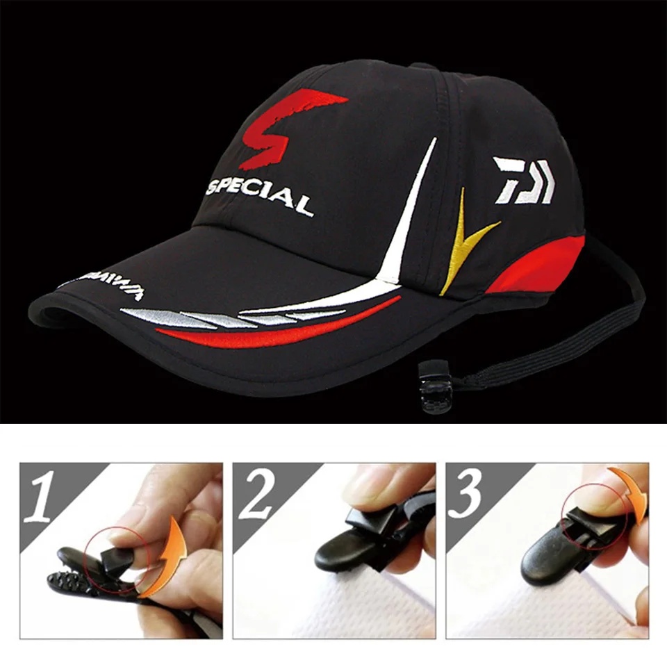 Бренд Daiwa, регулируемые спортивные козырьки для рыбалки на открытом воздухе, спортивные Бейсбольные шляпы для рыбалки, специальная Панама с надписью