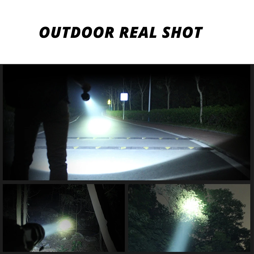 

Super bright long-range LED searchlight Flashlight 5 lighting modes waterproof aluminum alloy Suitable for hunting, adventure
