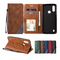 Luxury Skin Leather Case For Motorola Moto Plus E6S 2020 Power Lite Play Plus One Fusion Wallet Flip Back Cover