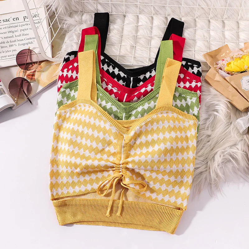 JANZHISAN Женская трикотажная юбка с рюшами спереди со шнуровкой вырезами