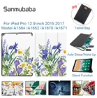 Sanmubaba цветок чехол для iPad Pro 12,9 дюймов 2015 2017 A1584 A1652 A1670 A1671 с откидной крышкой-подставкой из ПУ кожи смарт-чехол для планшета