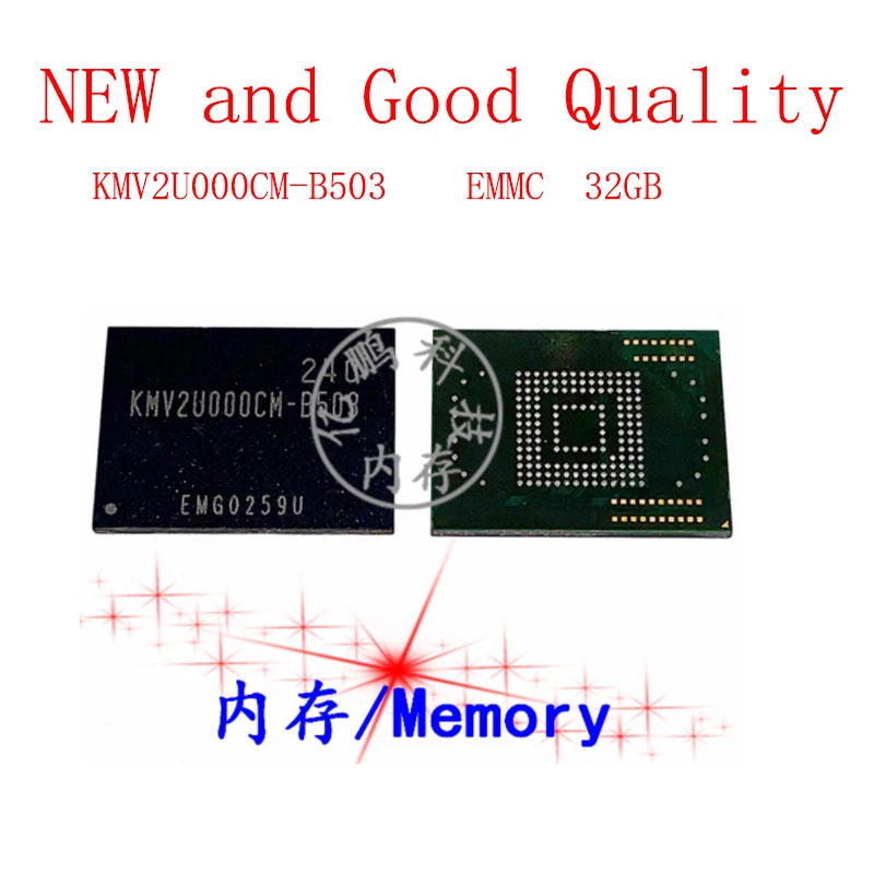 

KMV2U000CM-B503 BGA169 ball EMMC 32GB Mobile phone word memory hard drive New and Good Quality