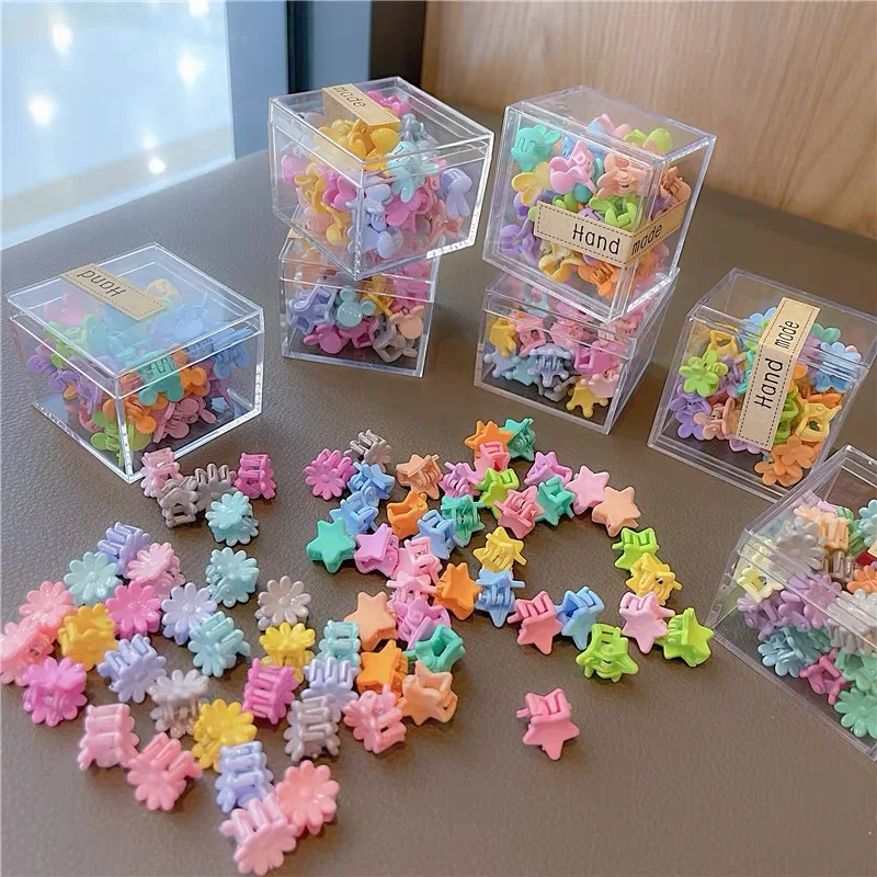 

36 штук карамельных цветов мини захватывающие заколки с матовыми цветами детские заколки для волос аксессуары для волос