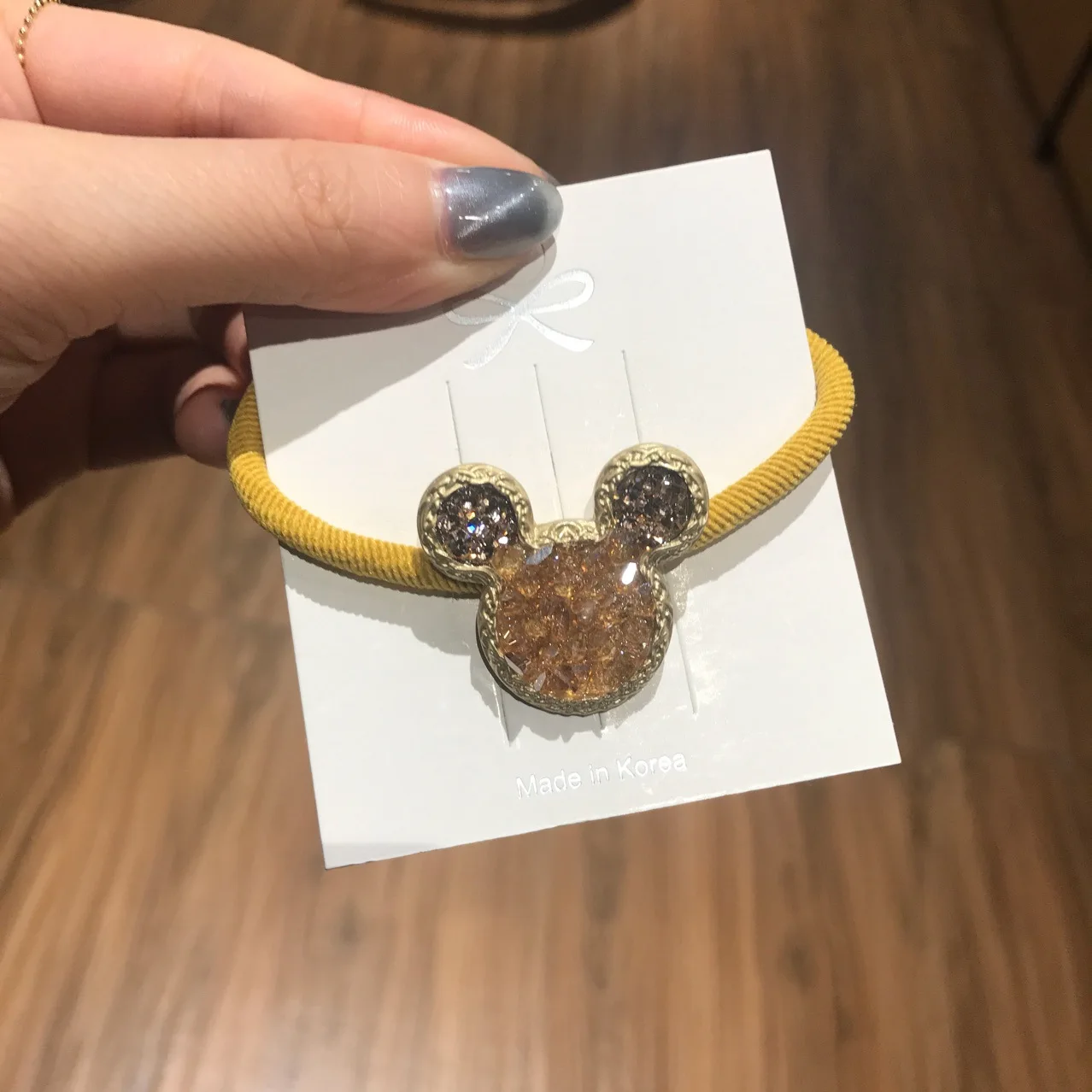 Аксессуары для кукол из мультфильма Диснея кольцо волос с кристаллами Микки