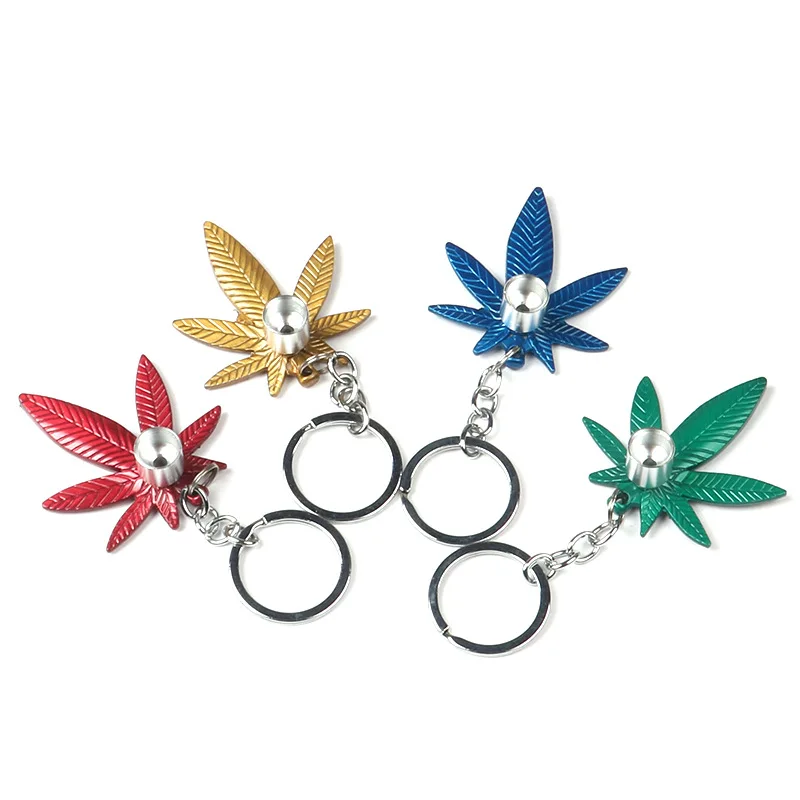 

Металлические курительные трубки с кольцом для ключей курительная трубка с Кленовым листом конопли/марихуаны курительная трубка для мужчи...