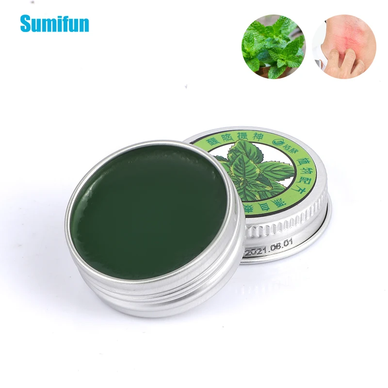 

1/3/5Pcs Mint Cooling Oil Herbal Refreshing Ointment Mosquito Bite Anti-Itch Cream Dizziness Headache Medicine Care Plaster New
