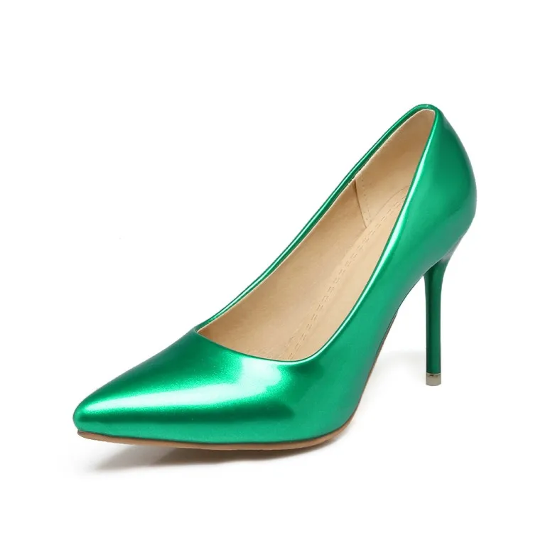 Женские туфли на высоком каблуке большого размера женские тонком с острым