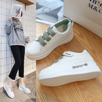 inner increase velcro thick soled white shoes womens fall 2021 new student casual fashion sports shoes sneakers trend