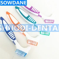 1 pcs dental brush denture cleaning brush multi layered bristles teeth whitening false teeth brush oral care brush tool