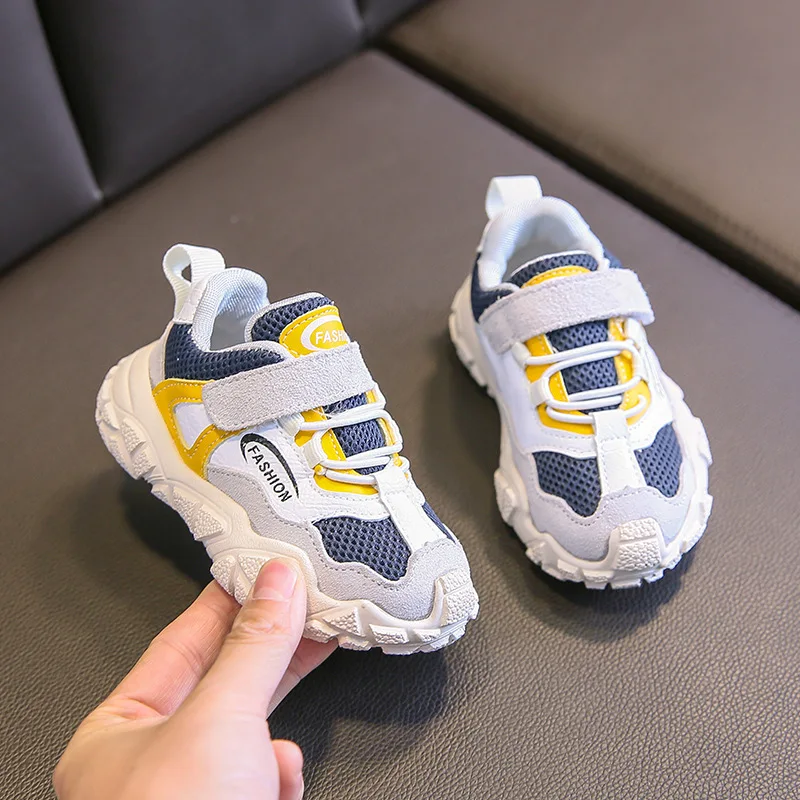 Весенняя детская повседневная обувь Кроссовки для малышей с мягкой подошвой