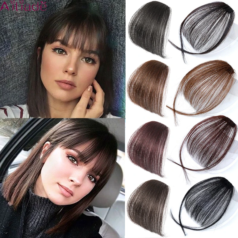 Черно коричневые высокотемпературные синтетические челки AILIADE с воздушной