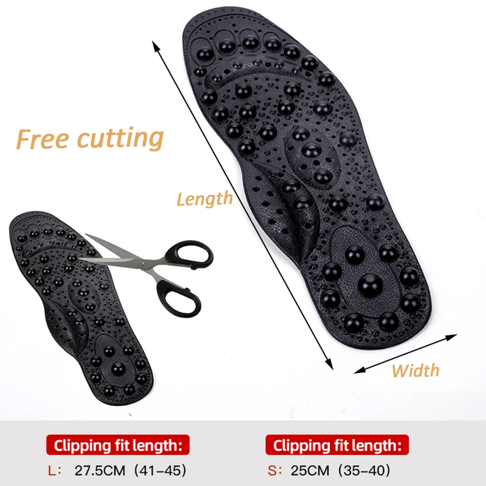 Enhanced upgrade 68 Magnetic Massage insole Foot Acupuncture Point Therapy Insole Cushion Body Detox Slimming Magnetic