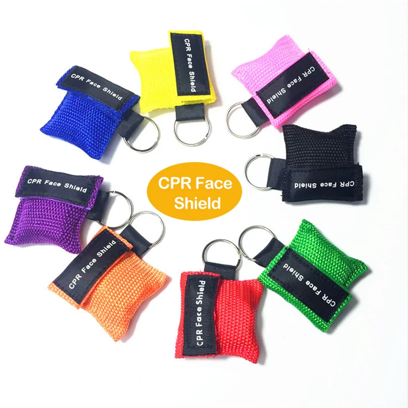 

1Pc Disposable First Aid Face Shield CPR Resuscitator Mask Breathing Mask Mouth Breath One-way Valve Emergency Outdoor Tools