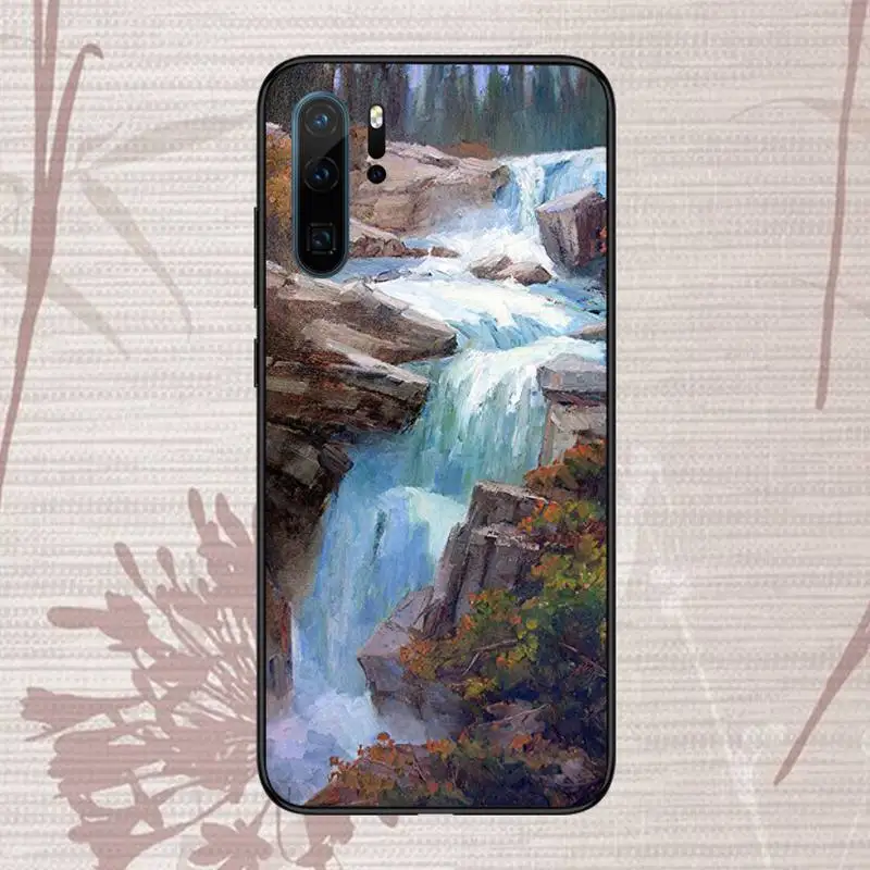 

painting flower Phone Case For Huawei honor Mate P 9 10 20 30 40 Pro 10i 7 8 a x Lite nova 5t