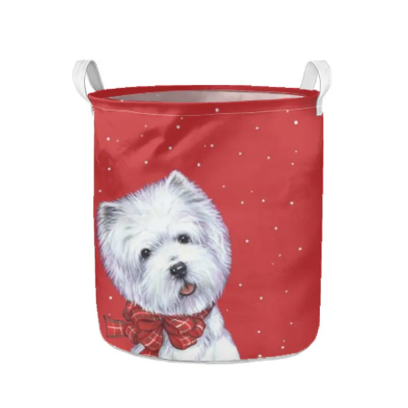 

Корзина для белья с милыми животными, Рождественская складная корзина для грязной одежды с ручкой, большая емкость