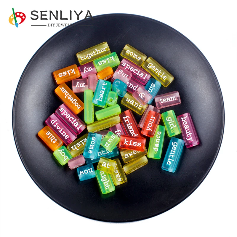 DIY браслет ожерелье ювелирные аксессуары 10 шт./лот Случайные Смешанные Буквы