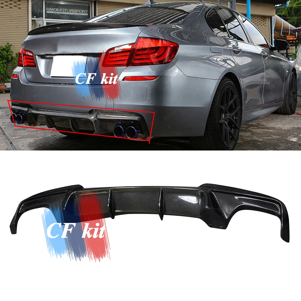 Бампер заднего бампера CF Kit из углеродного волокна подходит для BMW F10 M-TECH задний