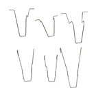 Светодиодная фара ближнего света, 6 шт.компл., H1, H3, H4, H7, зажим с пружинным зажимом