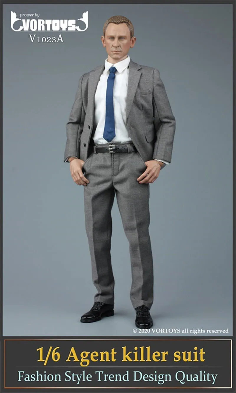 vortoys 16 v1023 agent killer suit clothes fit 12inch male action figure body free global shipping
