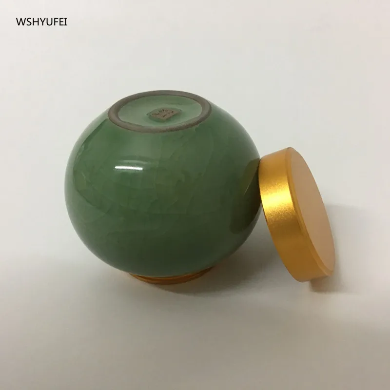 Качественный контейнер для хранения мини чайник из селадона удобный дорожный