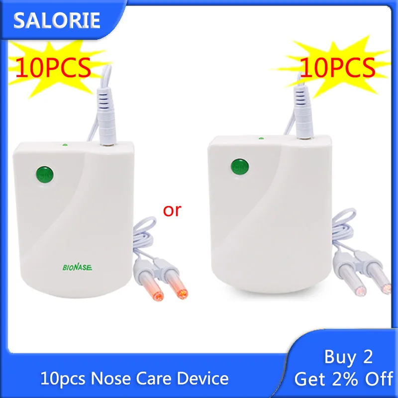 

10pcs Nose Care Device Proxy BioNase Nose Care Therapy Machine Nose Allergic Rhinitis Sinusitis Cure Hay Fever Low Frequency