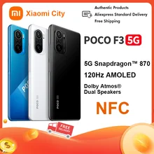 Teléfono Inteligente POCO F3 versión Global, Smartphone con NFC, 5G, 6GB, 128GB/8GB, 256GB, Snapdragon 870, ocho núcleos, Pantalla AMOLED, carga rápida de 33W (4)