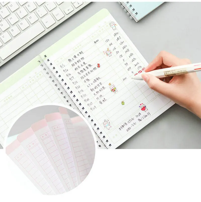 Бухгалтерия семья финансы Ноутбук маленький ленивый наличные журнал