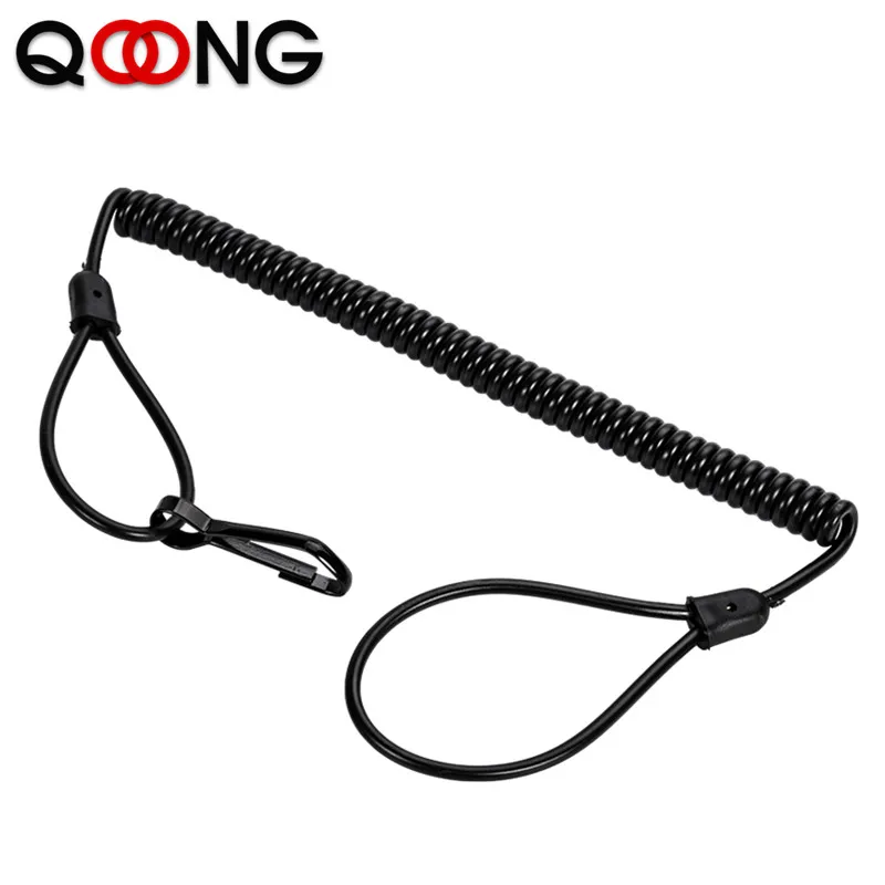 Выдвижной пружинный спиральный брелок со встроенной стальной проволокой 40 90