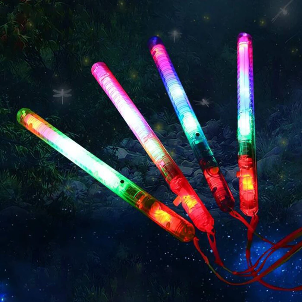 

children's funny toys 12PCS Flashing Wand LED Glow Light Up Stick for Concert Party Favors Glow in the Dark Lighting Stickers