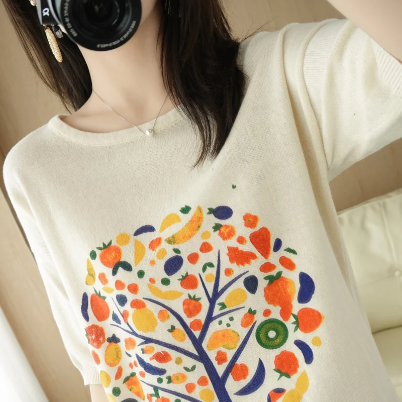 

2021New cotton short sleeve T-shirt for spring and summer YUHANRONG