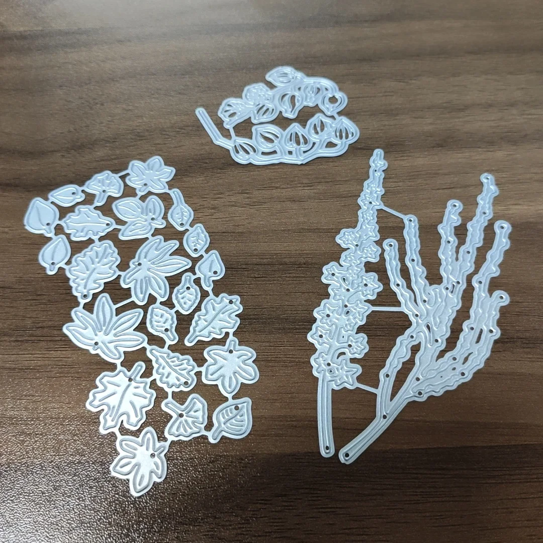 

(28 Styles) Leaves Metal Cutting Dies DIY Scrapbooking Paper Photo Album Crafts Knife Mould Cards Blade Punch Stencils for Decor