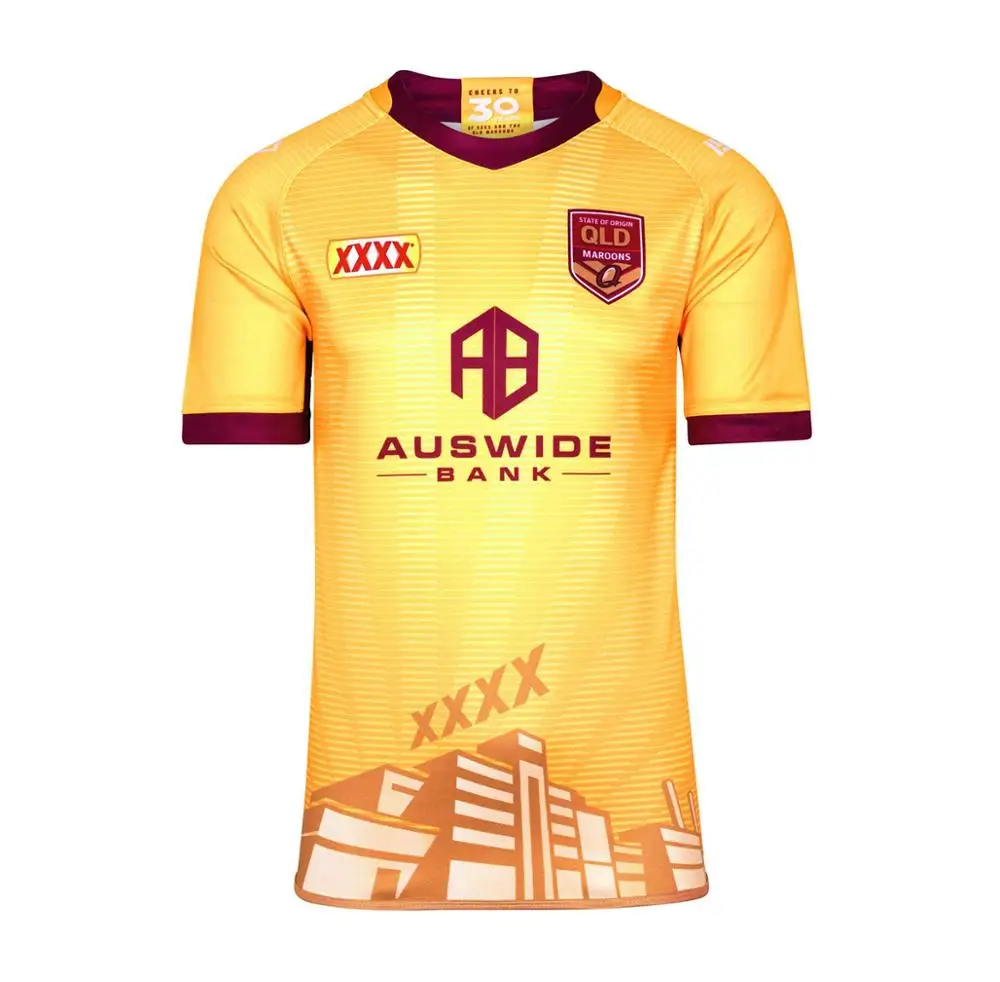 

Мужская спортивная рубашка для регби QLD мароons 2020 XXXX