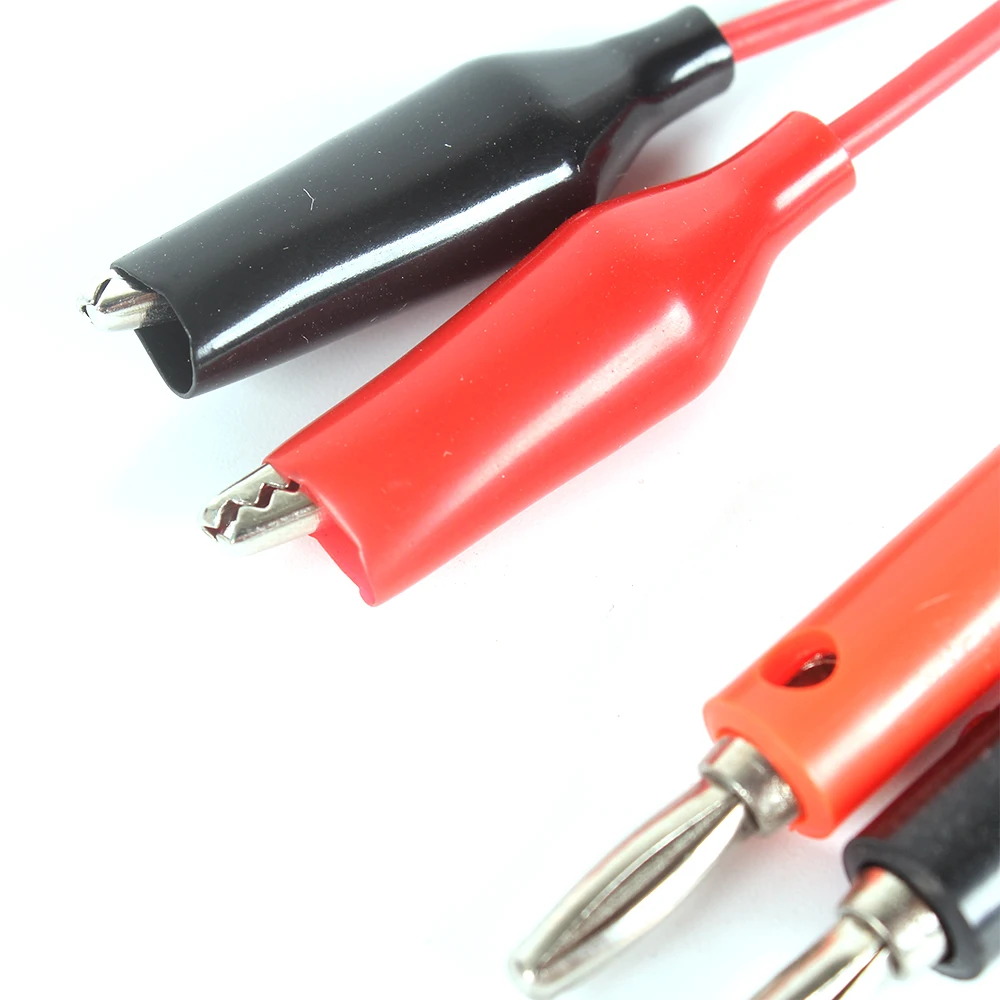 UNI-T 1m Crocodile Clip For Multimeter Probe Alligator Cilp to AV Banana Plug Test Lead DC Power Supply Tester Cable Tool DIY |