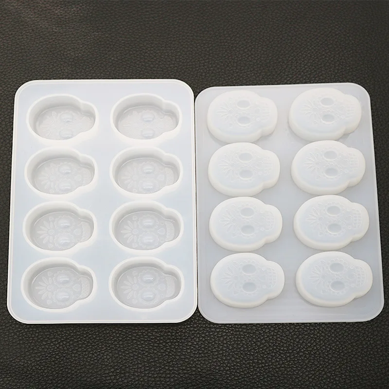 Не такая длинная прозрачная эпоксидная форма сделай сам в виде черепа зеркальная