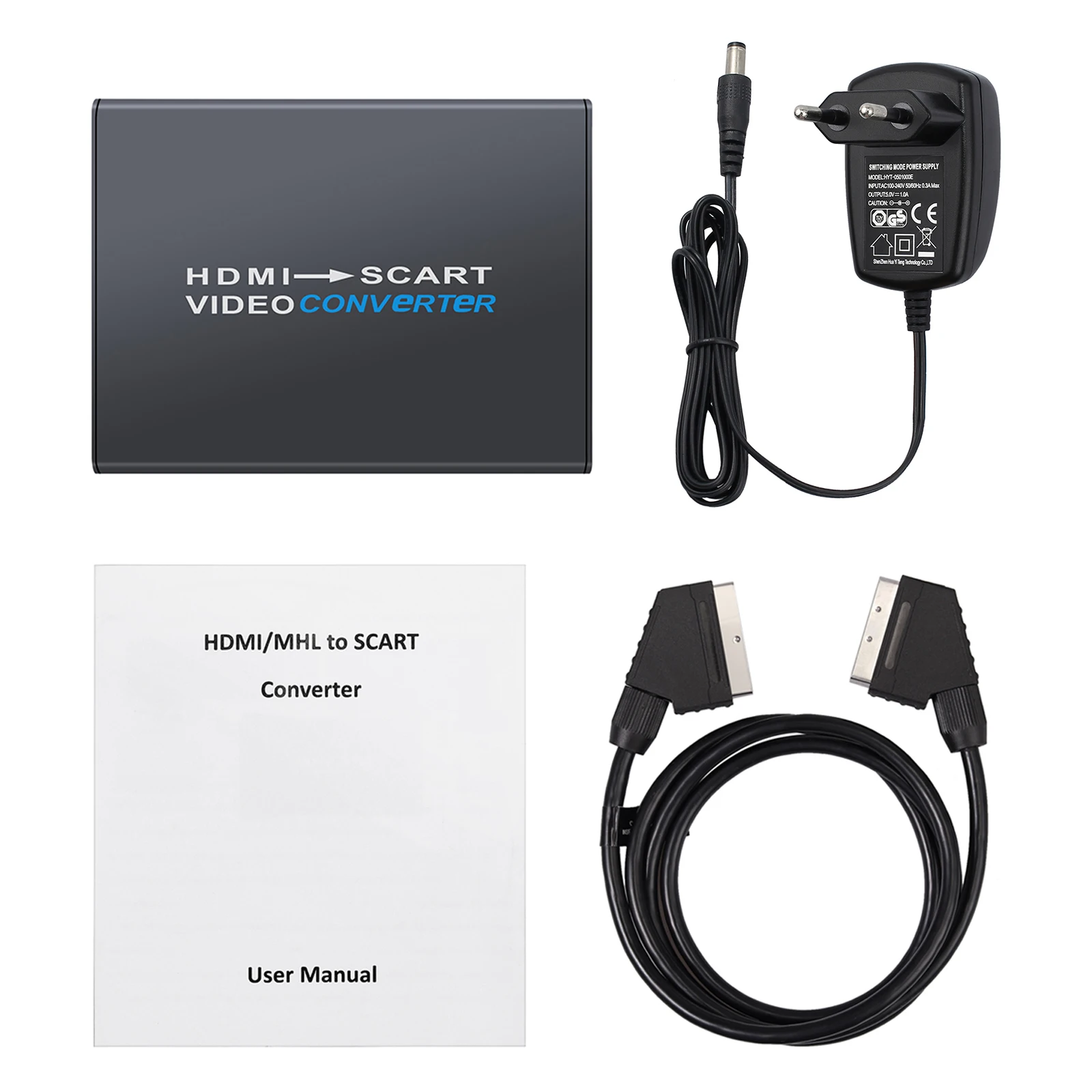 Neoteck 1080P HDMI Совместимость с SCART конвертер сплав совместимый адаптер композитный HD