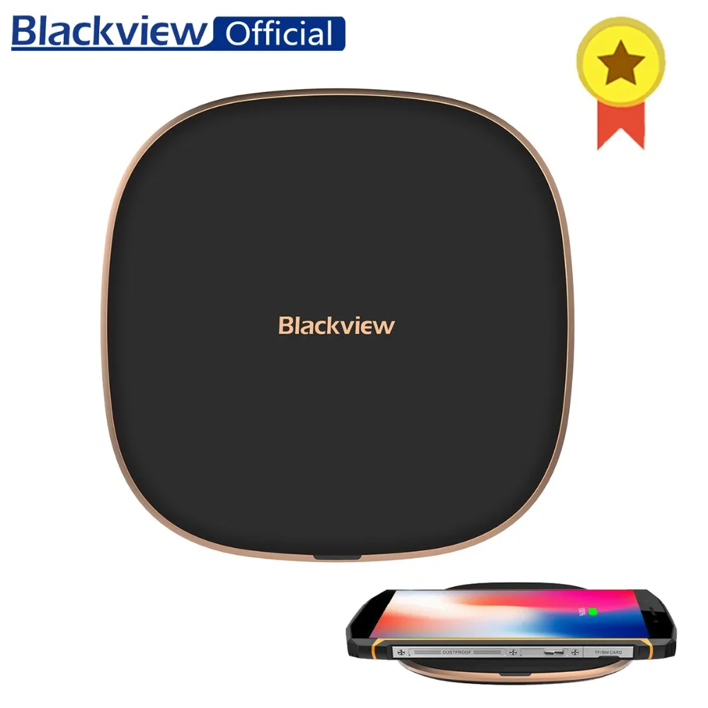 Оригинальное Беспроводное зарядное устройство 10 Вт стандарта Qi для Blackview W1