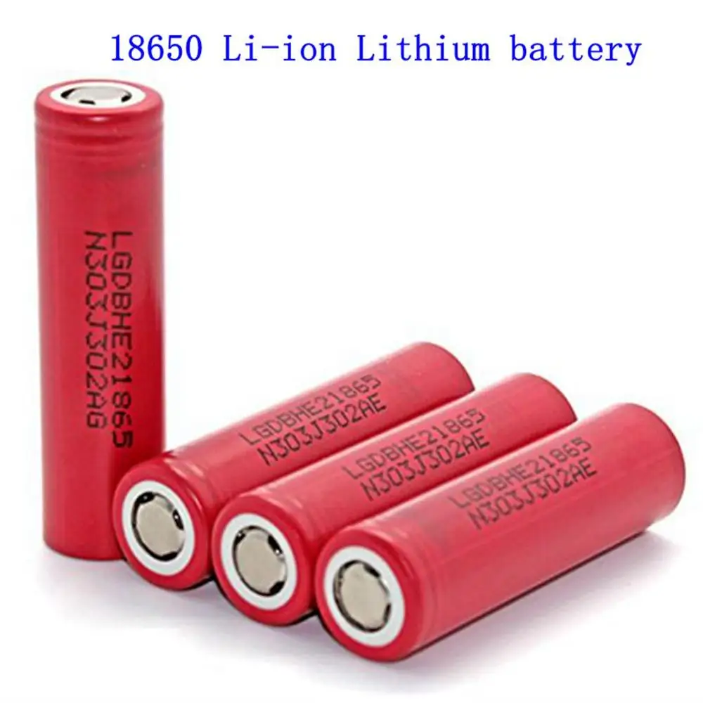 2 шт. 18650 HE2 2200 мАч 30A Li Ion аккумуляторные батареи для электронной