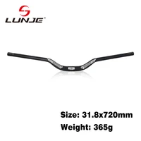 lunje 365g ultralight aluminum alloy mountain bike handlebar 720mm 780mm bicycle handlebar for cross country competitons parts