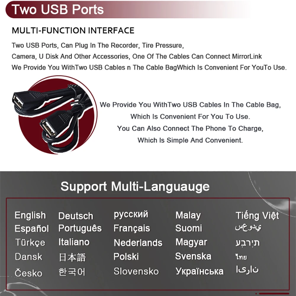 7-дюймовый Android 10 автомобильный радиоприемник с навигацией GPS мультимедийный