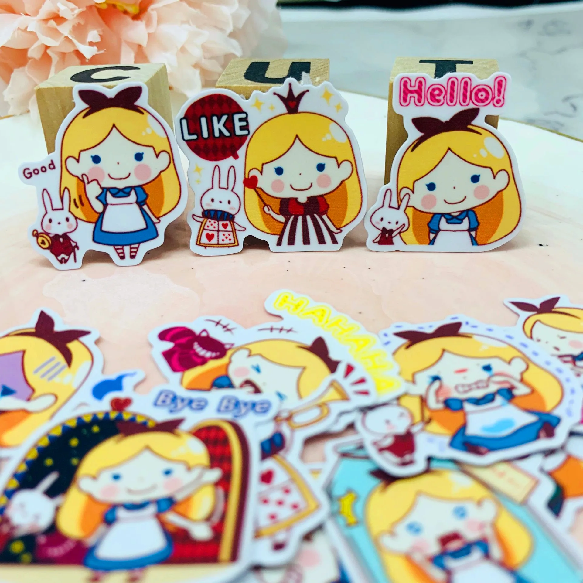 

40 pcs Mixed Cartoon cute maid Waterproof laptap stickers for Home decor on laptop decal fridge skateboard doodle toy sticker