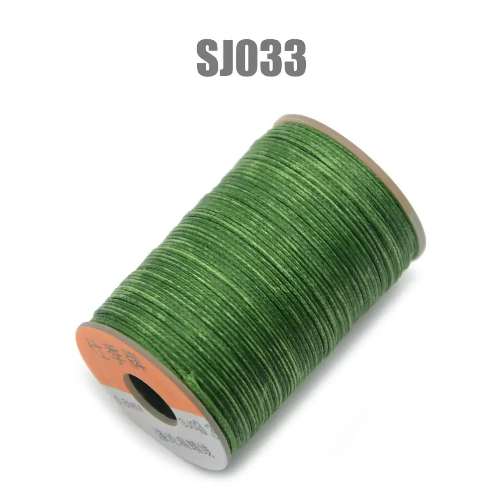 SJ033 150D 0,8 мм 100 м вощеная нить шнур для DIY инструмент для рукоделия ручная строчка нить плоская Вощеная швейная линия одежда обувь Кожа - Цвет: SJ033