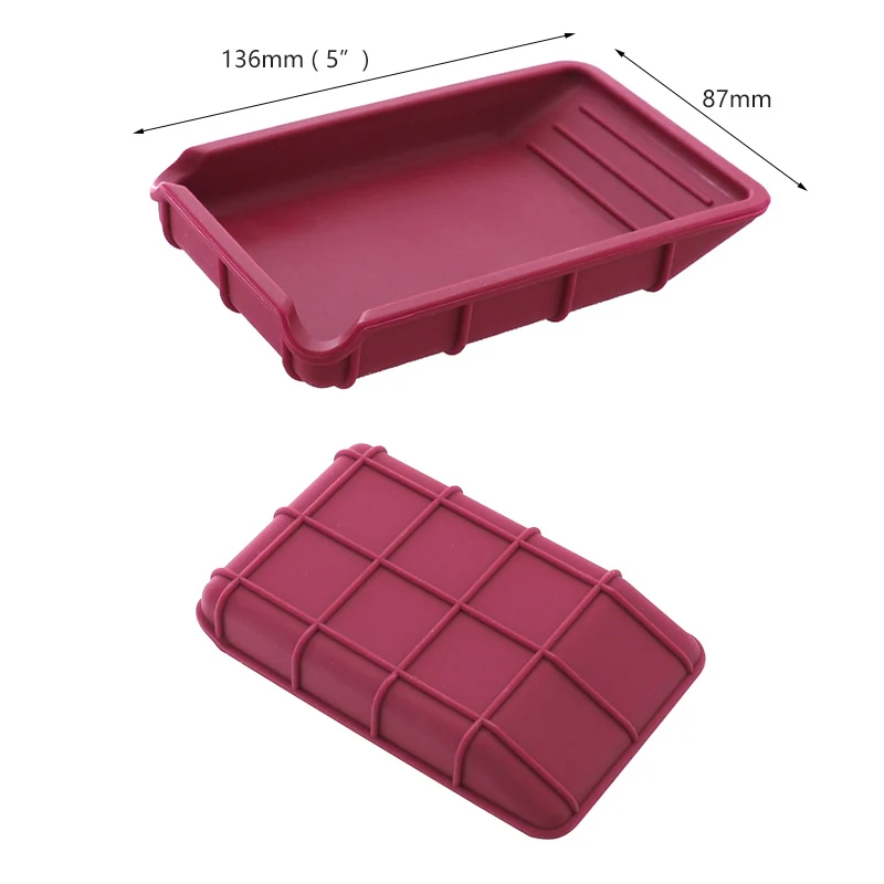 4Pcs Woodworking Silicone Glue Kits 8” Gluing Brush Narrow Thin Blade Shovel Flat Scraper Tray for Wood Working Tools | Инструменты