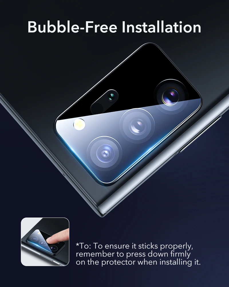 ESR 2pcs Camera Lens Film for Samsung Galaxy Note 20 Ultra S20 Plus S20 Camera Protector Lens Tempered Glass for S21 Ultra S21