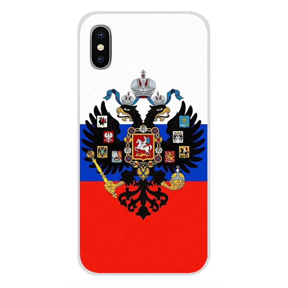 Прозрачный чехол из ТПУ с российским флагом для HTC One U11 U12 X9 M7 M8 A9 M9 M10 E9 Plus Desire 630 530 626