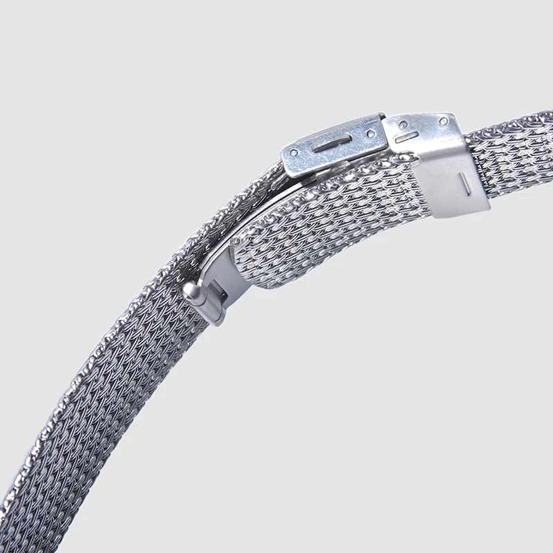 Ремешок для часов из нержавеющей стали 20 мм 22 сетчатый Миланская петля сменный