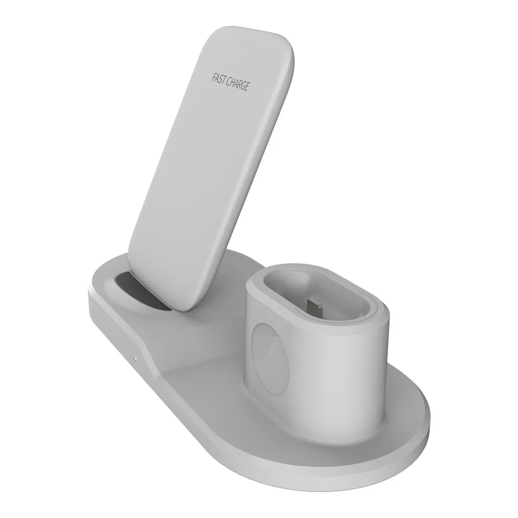 Подставка для зарядки док станции держатель iPhone 11 iWatch5 Airpods Samsung Galaxy S10 LG G2 PC + ABS